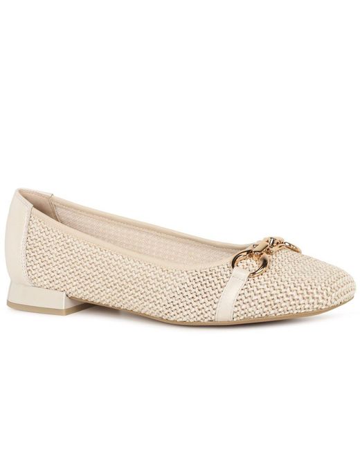 Caprice Natural Tour Ballet Pumps