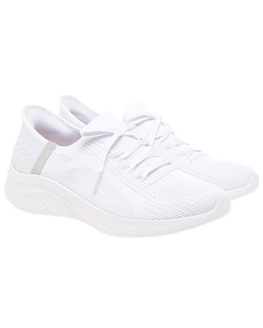 Skechers White Slip