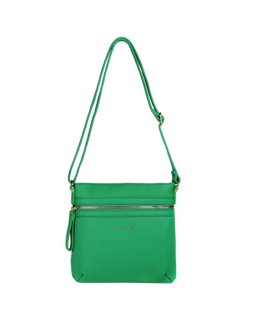 David Jones Green Boat Messenger Bag