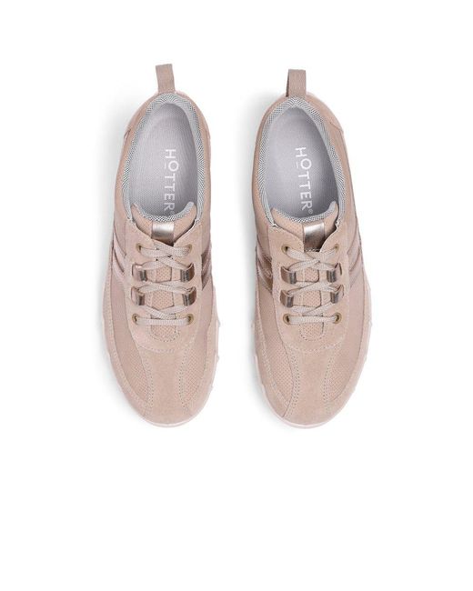 Hotter Gray Leanne Ii Extra Wide Trainers