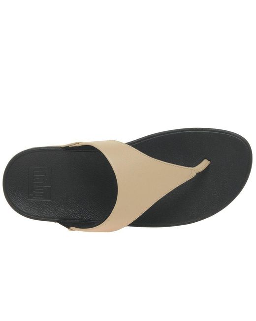 Fitflop Brown Fitflop Lulu Leather Toe Post Sandals