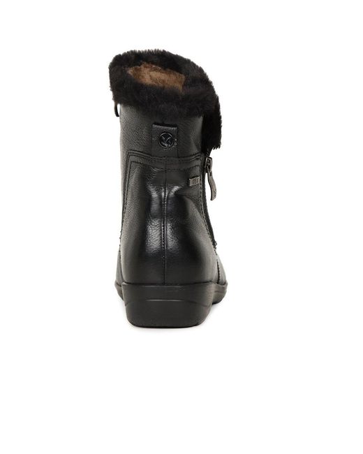 Caprice Black Vivian Ankle Boots