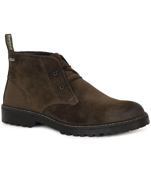 Barbour Brown Maxwell Chukka Boots for men