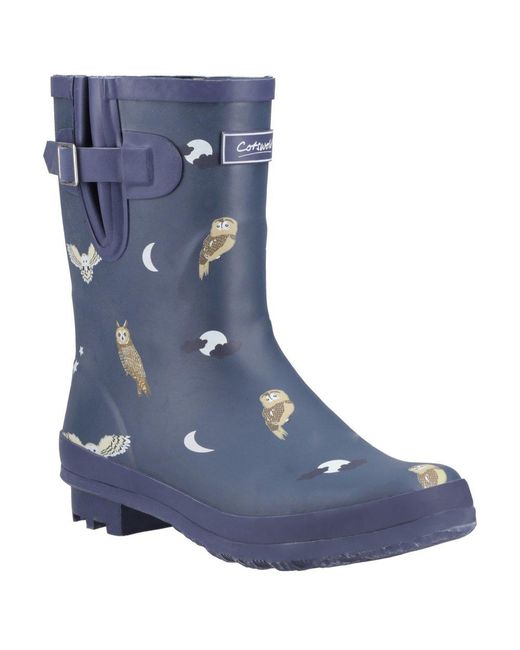 Cotswold Blue Woodland Mid Wellingtons