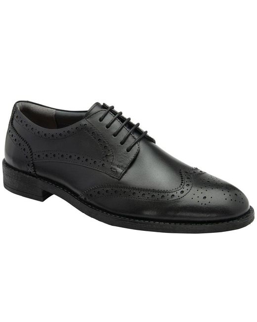Frank Wright Black Huges Ii Brogues for men