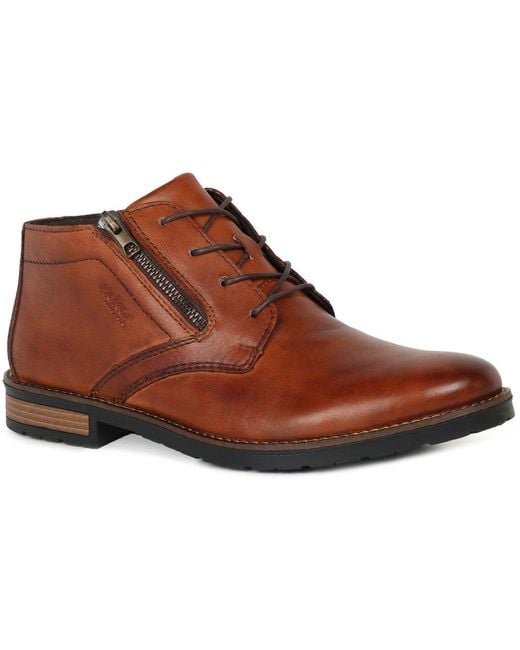 Rieker Brown Topper Boots Colour: 24 Gaucho Lea for men