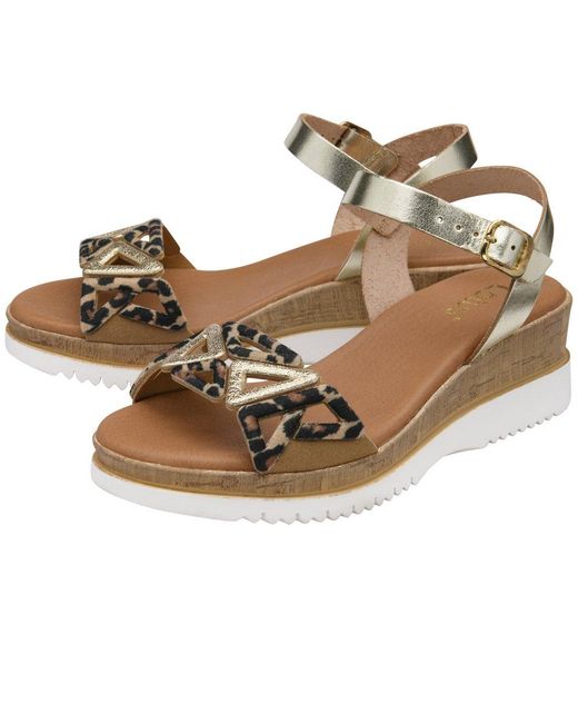 Lotus Metallic Ariah Sandals