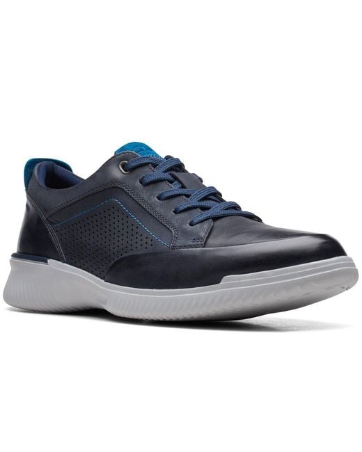 Clarks Blue Donaway Run Trainers Size: 8, for men