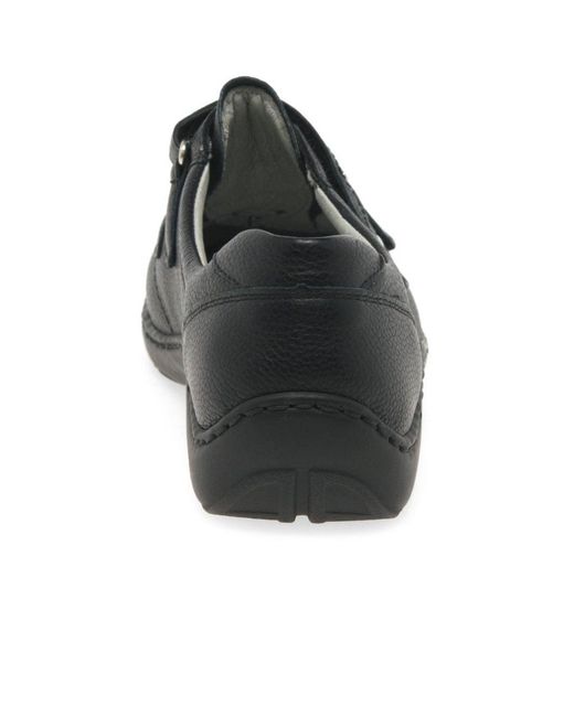 Waldläufer Black Stone Rip Tape Fastening Shoes