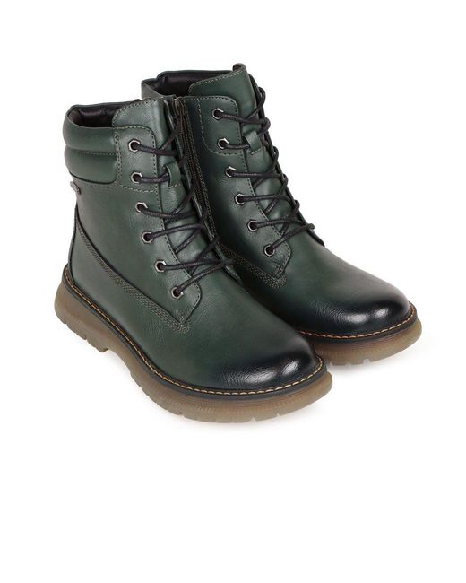 Westland Green Stylish Synthetic Ankle Booties