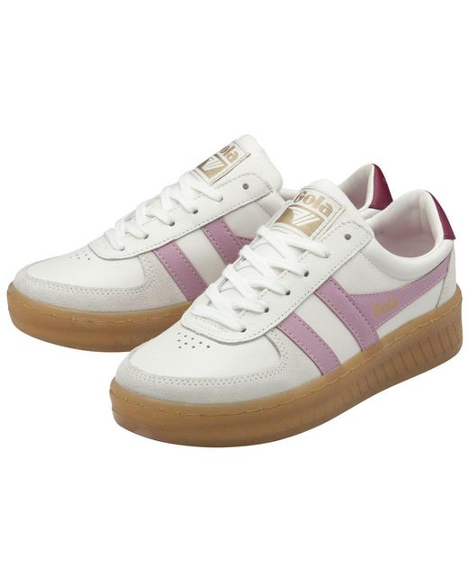 Gola White Grandslam Elite Trainers
