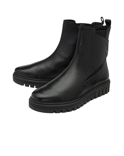 Lotus Black Kairo Ankle Boots
