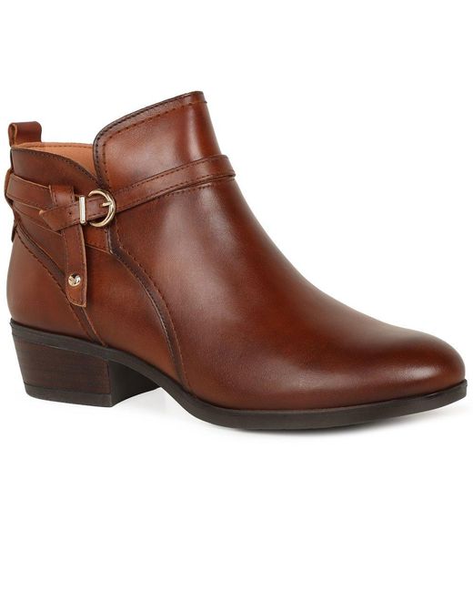 Pikolinos Brown Dixie Ankle Boots
