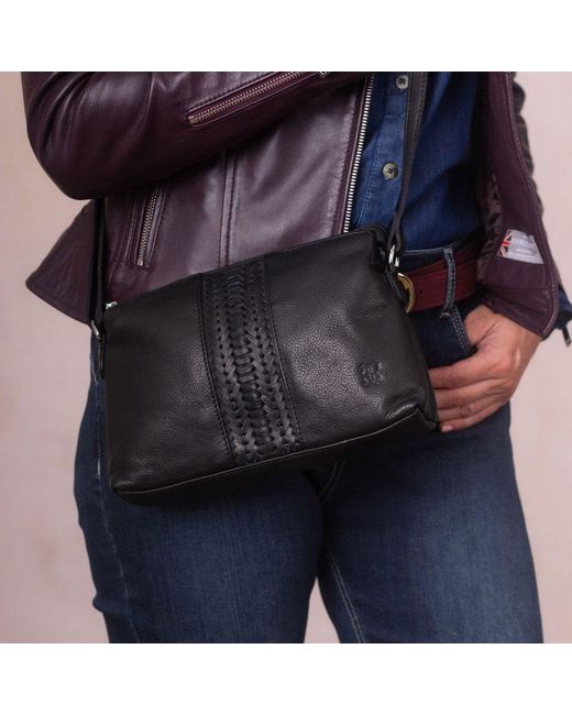 Lakeland Leather White Eden Crossbody Bag