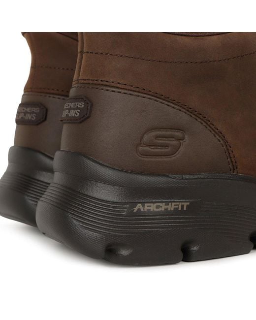 Skechers Brown Slip for men