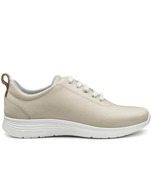 Hotter White Cosmos Wide Fit Trainers