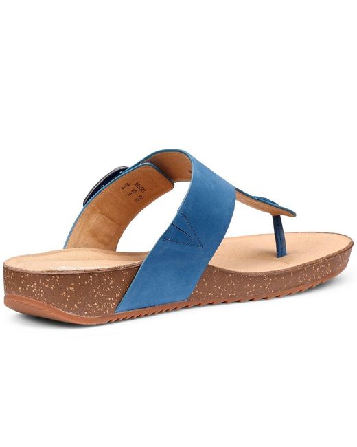 Hotter Blue Resort Toe Post Sandals