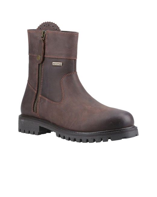 Cotswold Brown Chedworth Ankle Boots