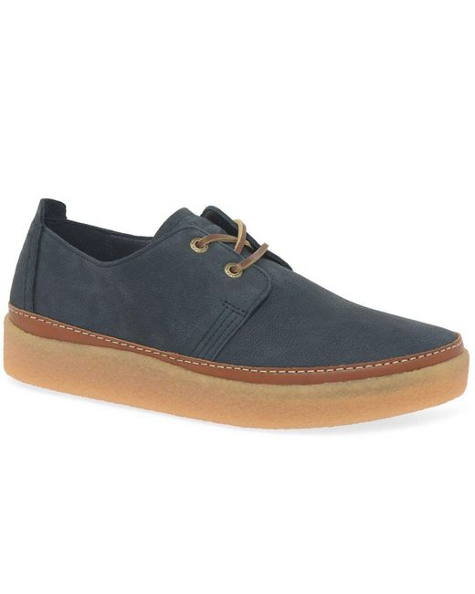 Clarks Blue Clarkwood Low Shoes for men