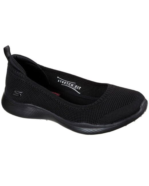 Skechers Black Microburst 2.0 Be Iconic Slip On Shoes