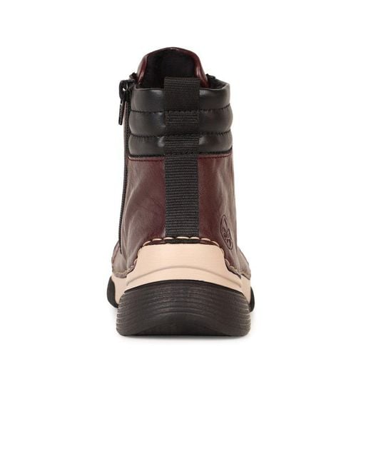 Rieker Brown Settle Ankle Boots