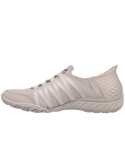 Skechers Gray Breathe-easy Roll-with-me Trainers