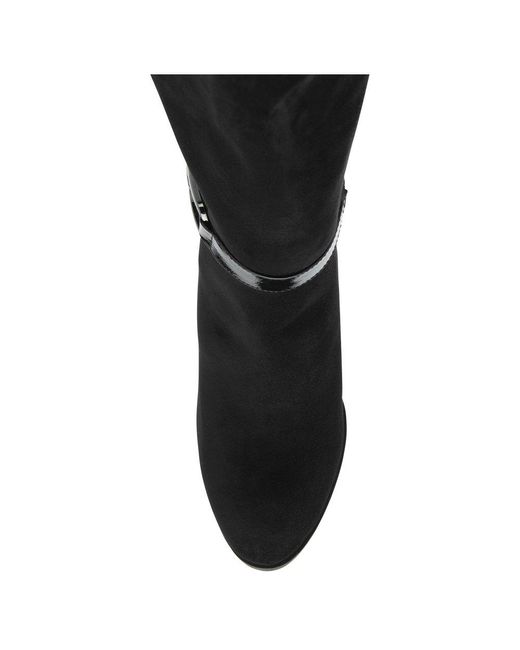 Lotus Black Harwin Knee High Boots