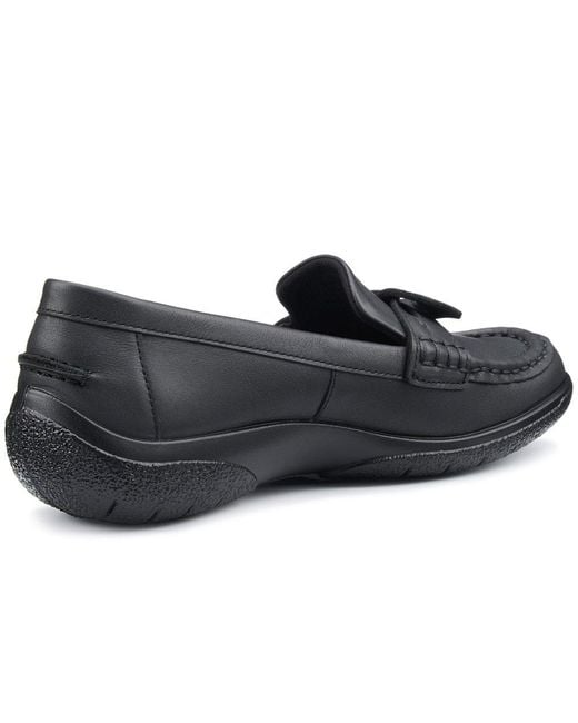Hotter Black Cabana Shoes