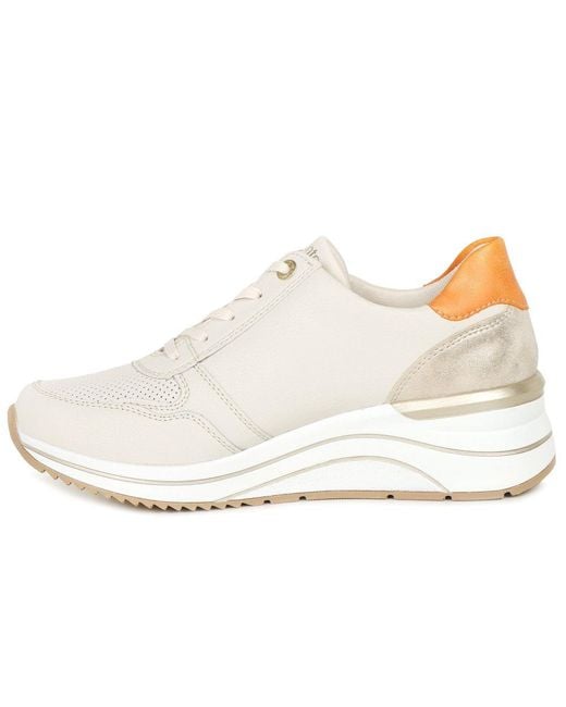 Remonte White Arial Trainers Colour: 80 Off Lea