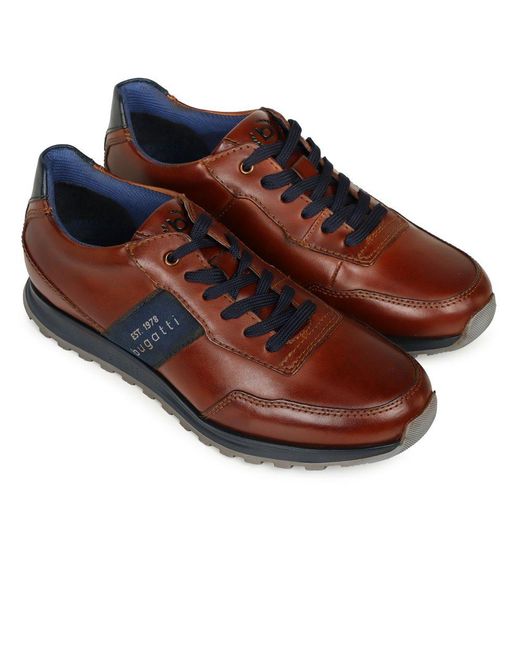 Bugatti Brown Apos;Cellar&Apos; Smart Trainers for men