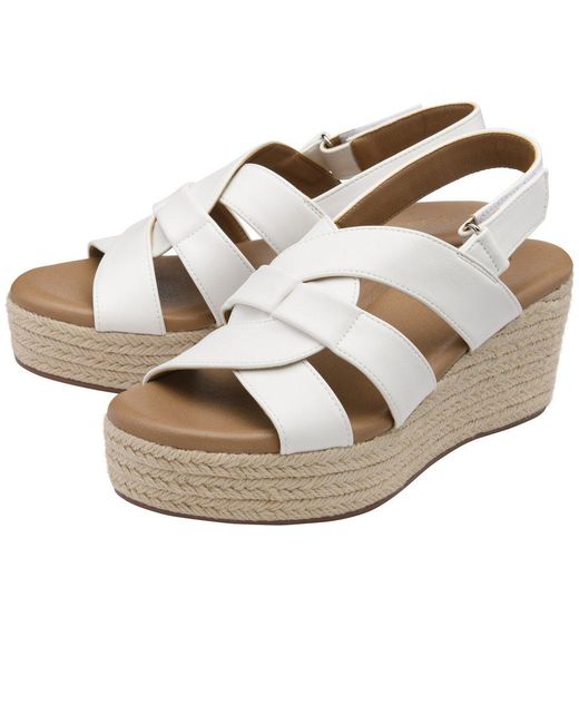 Lotus Metallic Reina Wedge Sandals