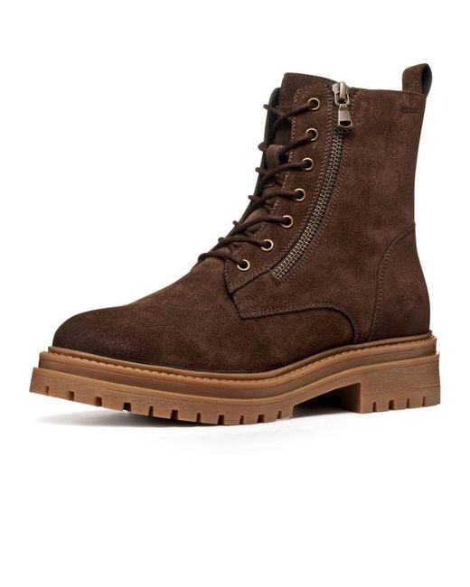 Geox Brown D Iridea F Ankle Boots