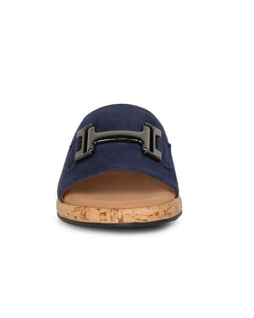 Gabor Blue Oaty Mule Sandals