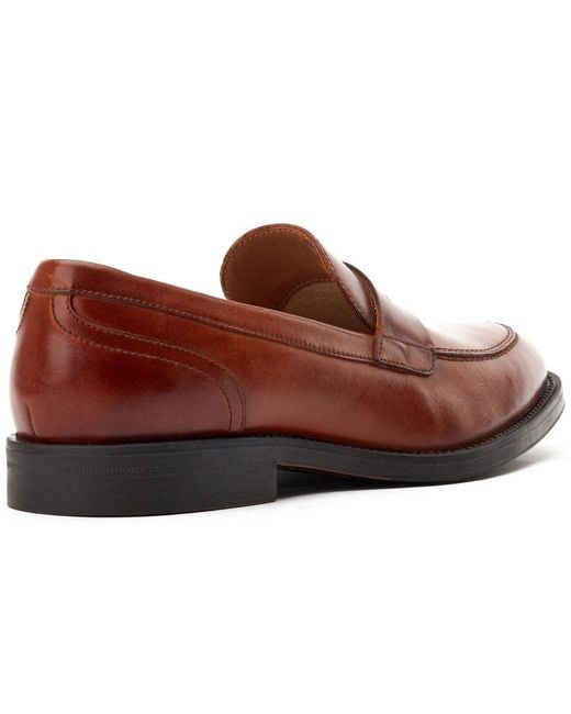 Base London Red Kennedy Loafers for men