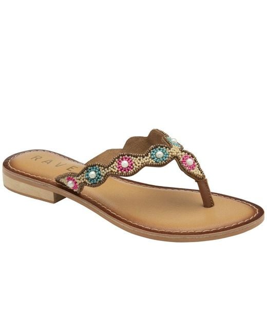 Ravel Brown Rumi Toe Post Sandals