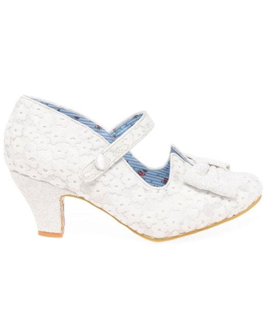 Irregular Choice Pink Piccolo Wide Fit Mary Jane Court Shoes