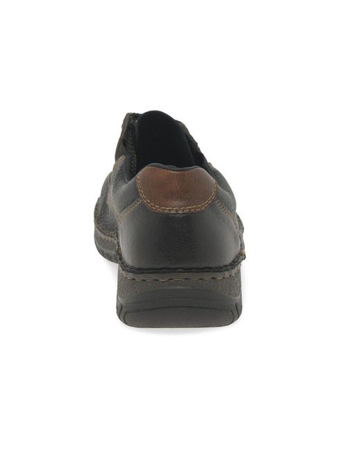 Rieker Black Mitchell Shoes for men
