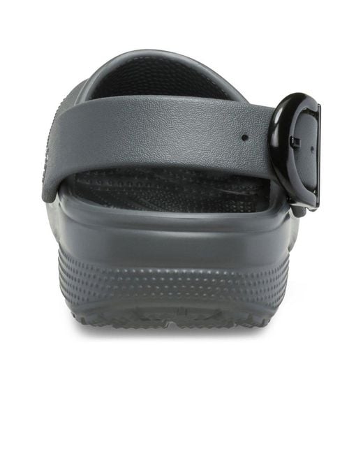 CROCSTM Gray Classic Buckle Clogs