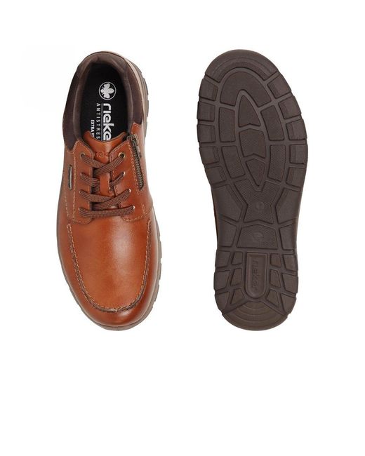 Rieker Brown Helm Shoes for men
