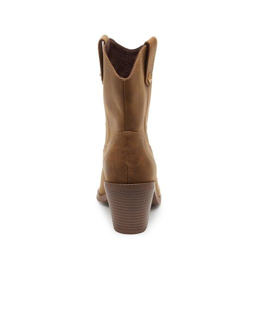 Rocket Dog Brown Feather Ankle Boots