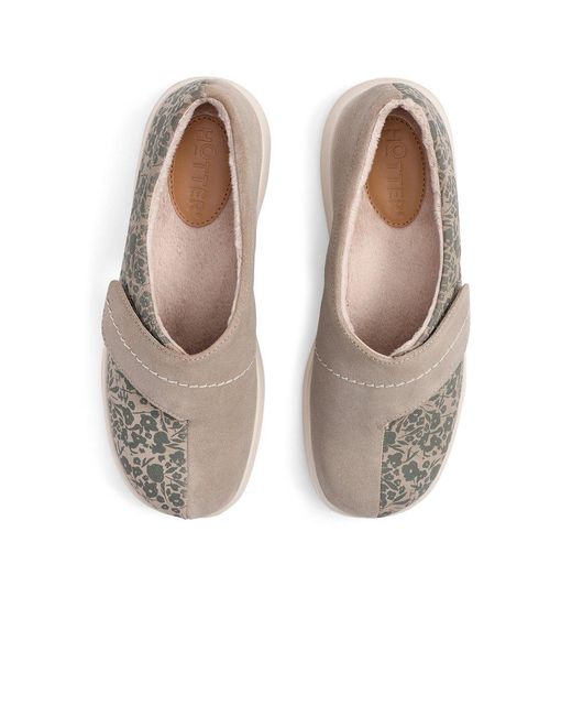 Hotter Gray Wrap Slippers