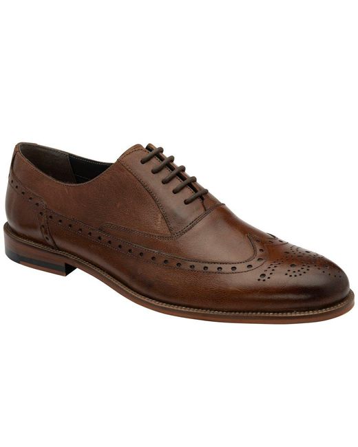 Frank Wright Brown Steele Brogues for men