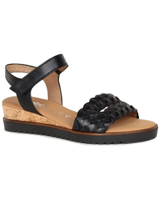 Gabor Black Rose Sandals