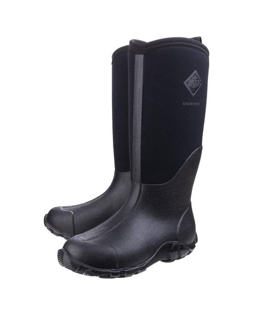 Muck Boot Black Edgewater Ii Multi Purpose Wellingtons for men