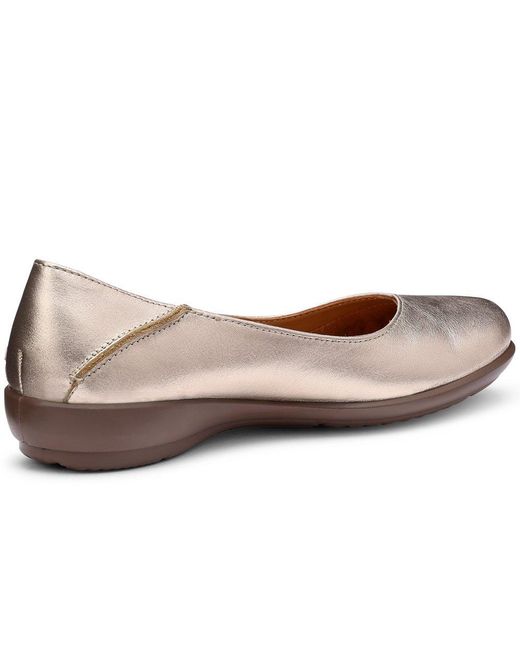 Hotter Brown Birdie Ballet Pumps