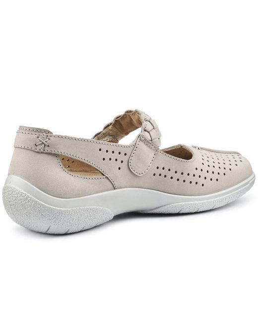 Hotter White Quake Ii Extra Wide Mary Jane Shoes
