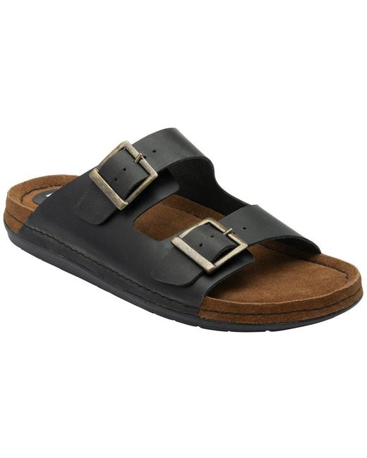 Lotus Black St Ives Mule Sandals for men