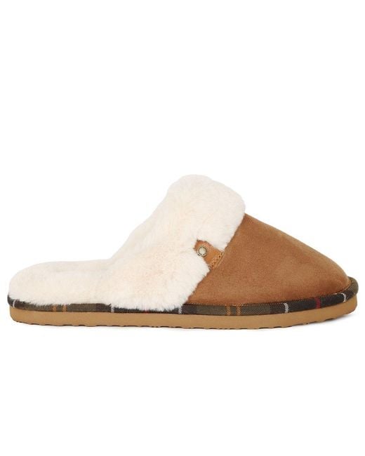 Barbour Brown Claudia Mule Slippers