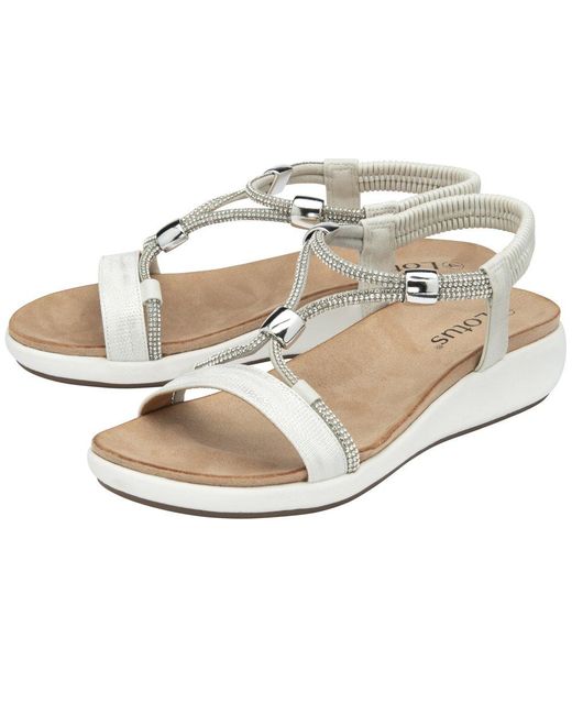 Lotus Metallic Bruna Sandals