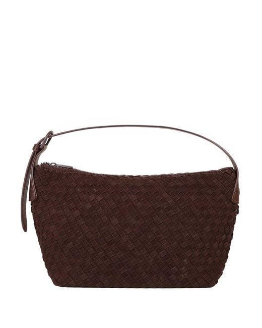 David Jones Brown Rennes Weave Hobo Bag